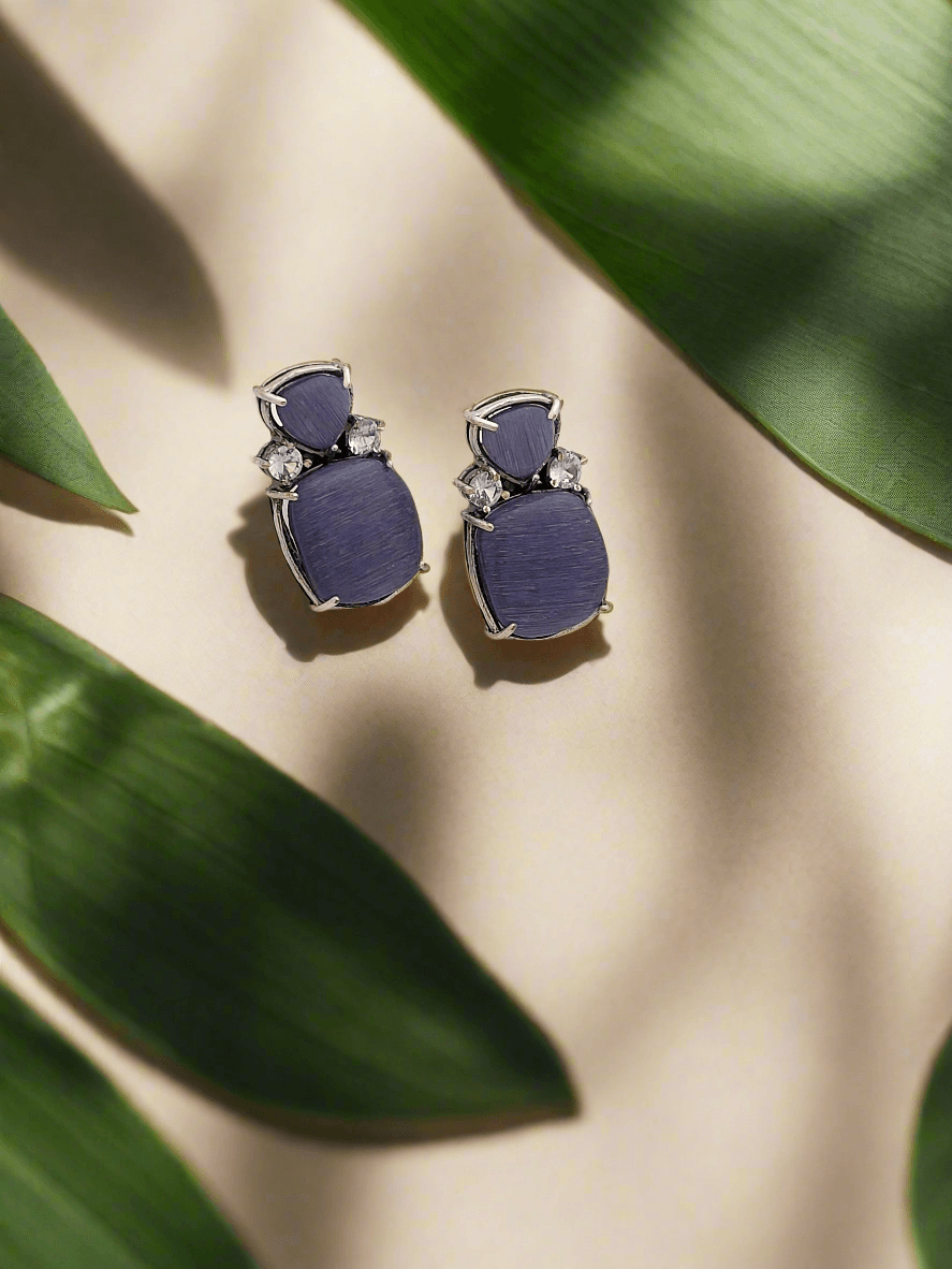 Pastel stones stud earrings - Mirae