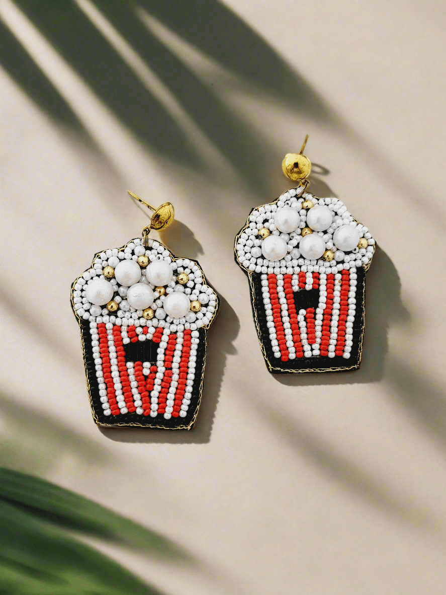 Popcorn Beaded Drop Earrings - Mirae