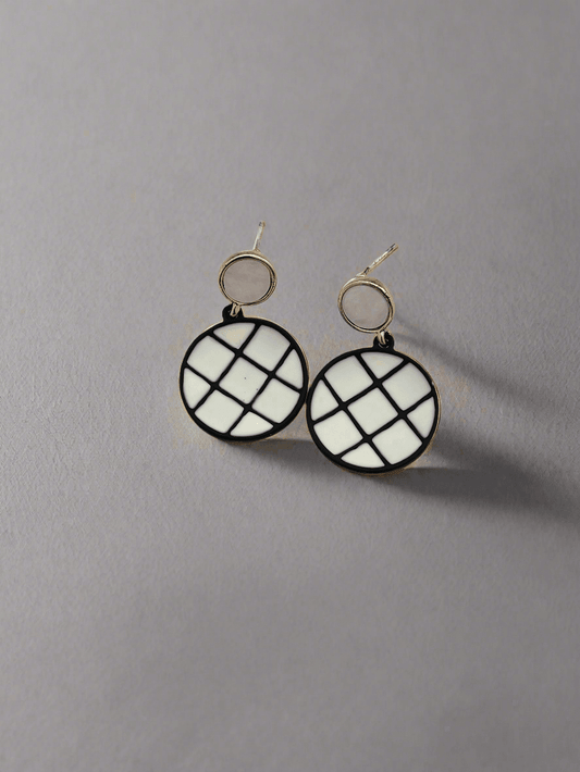 Checkered earrings - Mirae