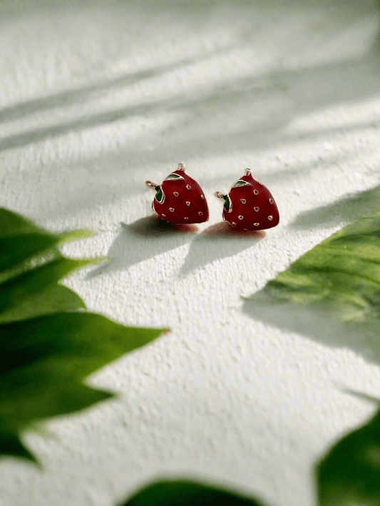 Strawberry Mini Studs - Mirae
