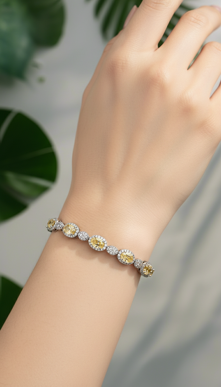 Elegant stone Tennis Bracelet