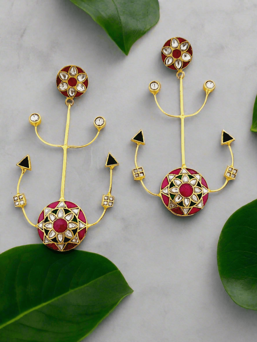Anchor Motif Drop Earrings - Mirae 