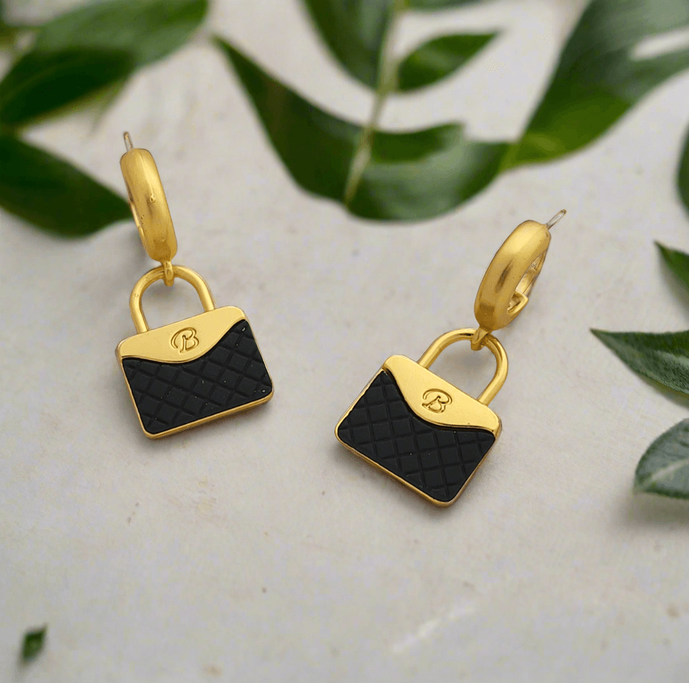Mini purse drop earrings - Mirae 