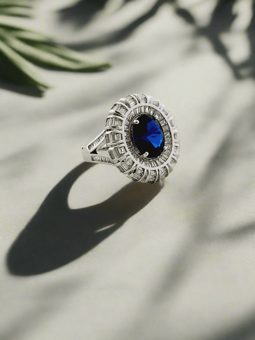 Crystal Cocktail Ring - Mirae 