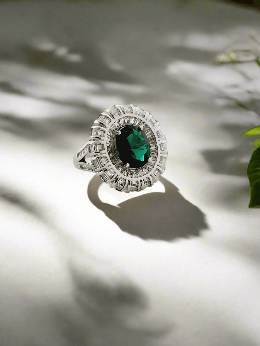 Crystal Cocktail Ring - Mirae 