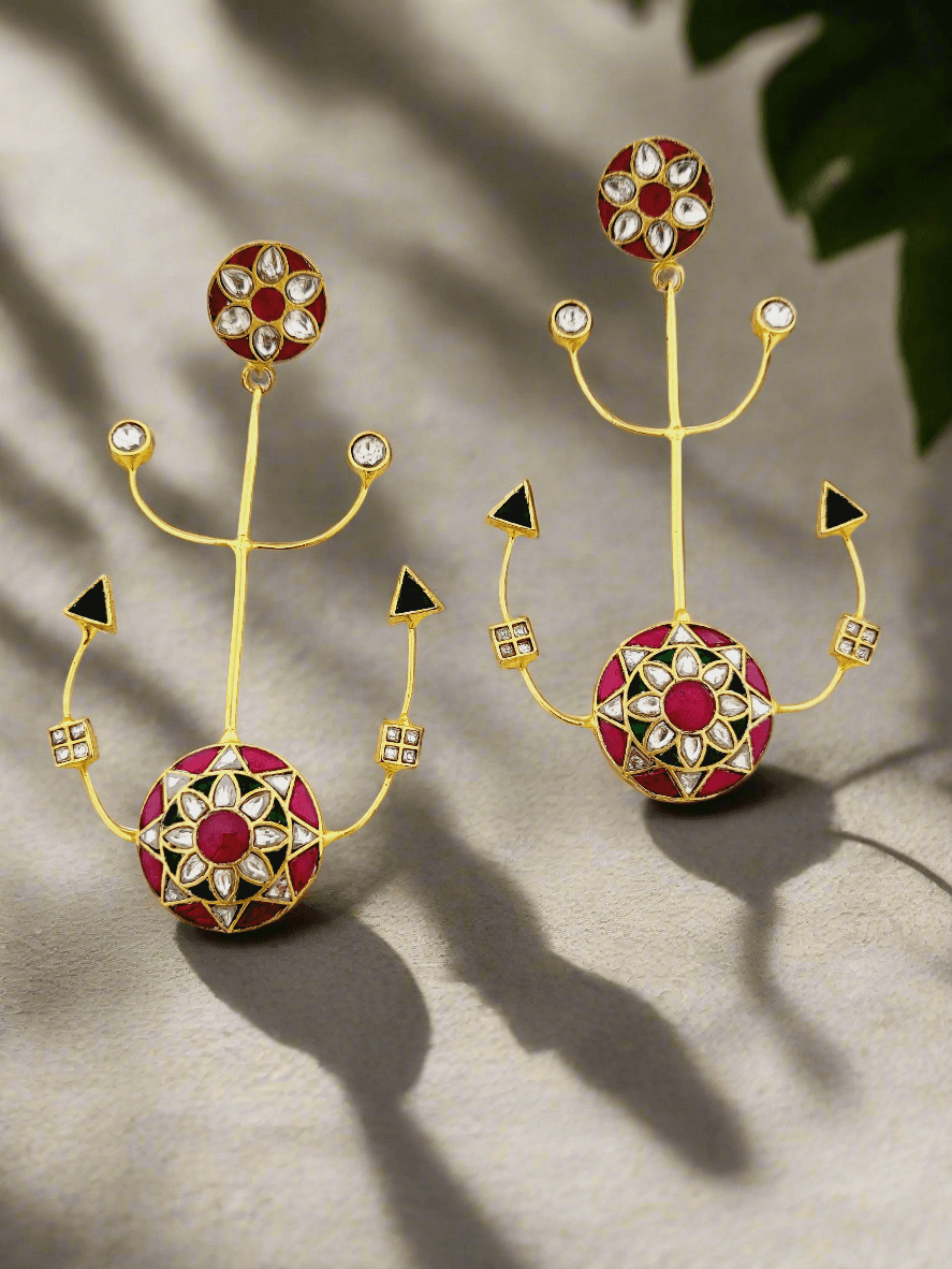 Anchor Motif Drop Earrings - Mirae 