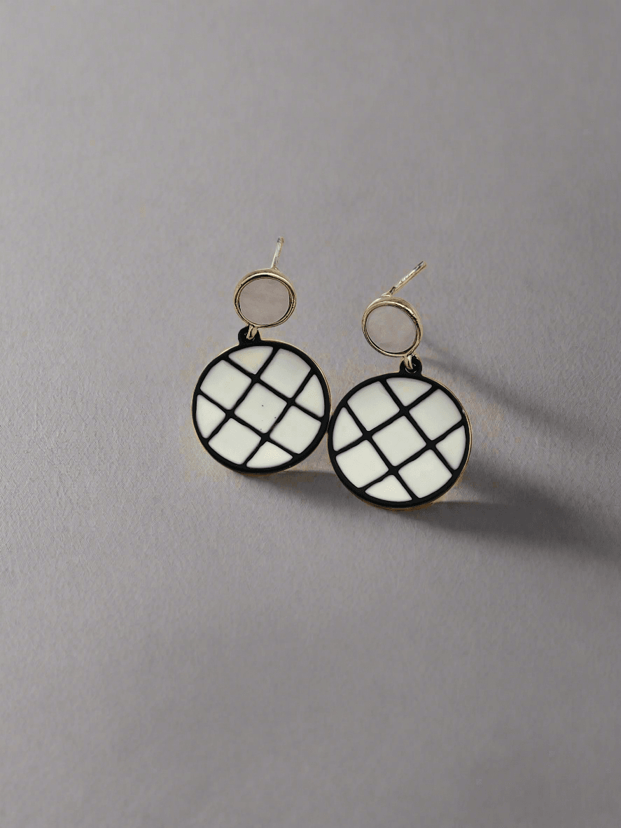 Checkered earrings - Mirae 