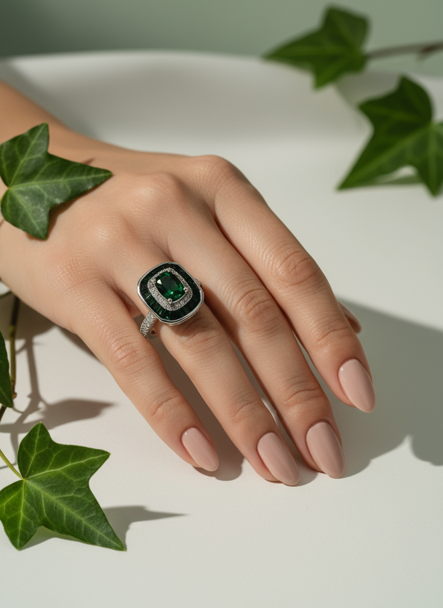 Exquisite Great Gatsby Inspired Ruby Cocktail Ring