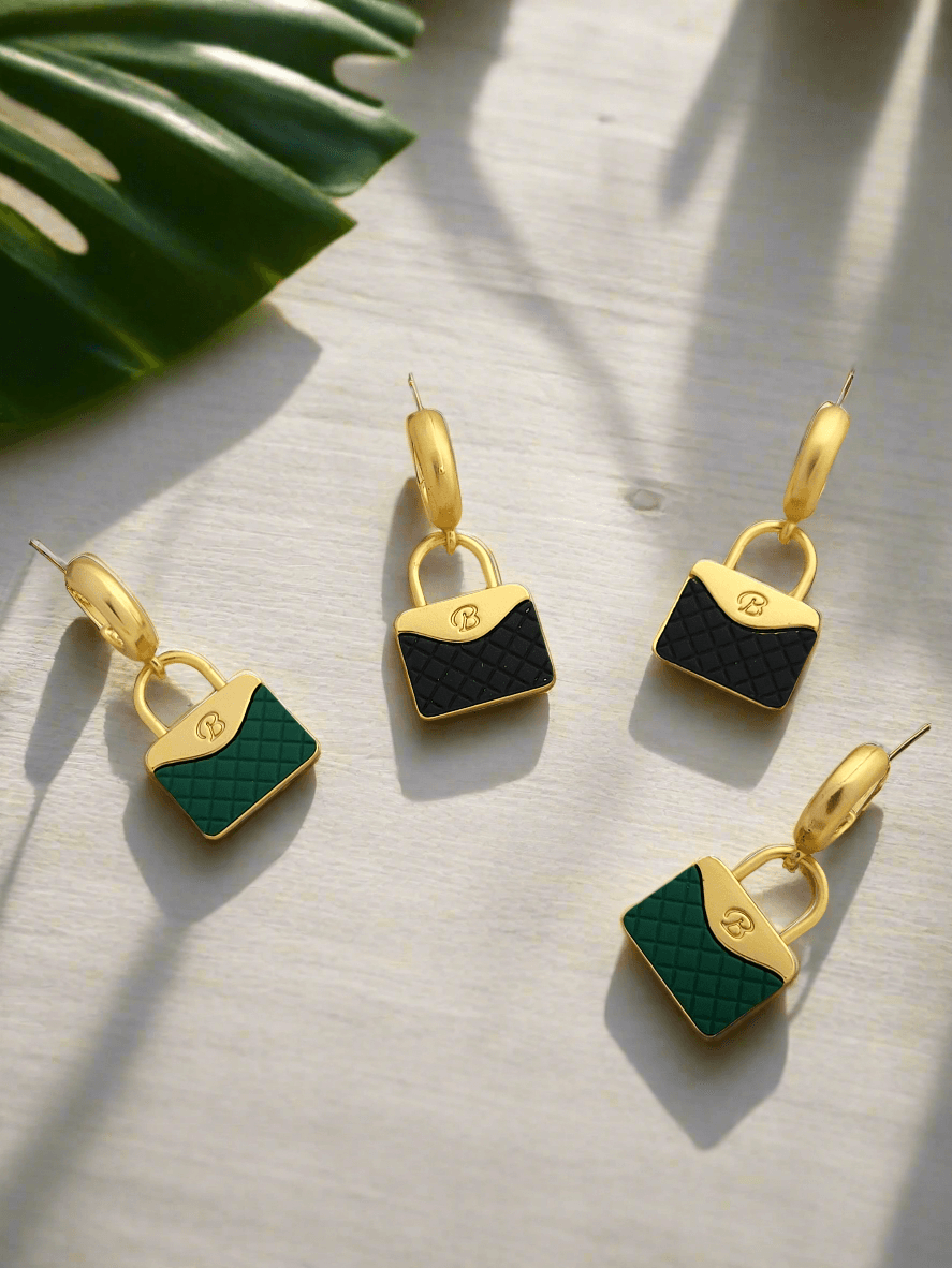 Mini purse drop earrings - Mirae 