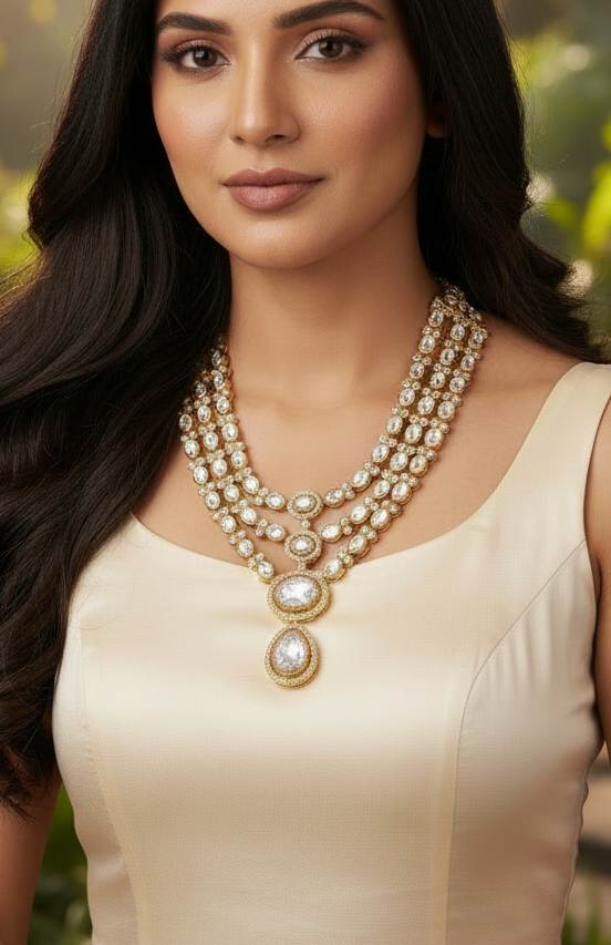 The Grand Empress Three-Layer Necklace Set